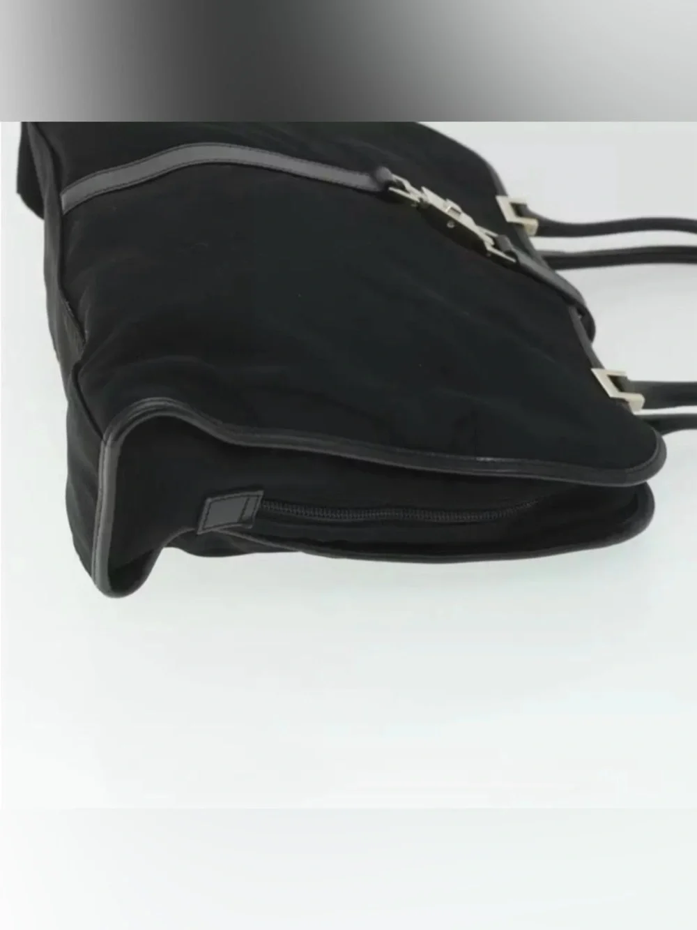 Gucci Jackie Line Black Nylon & Leather Tote Bag
Style 002-1072 (Made in Italy) - Picture 11 of 13